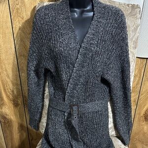 BCBGMaxAzria Charcoal Knit Cardigan